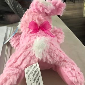 Pink fluffy bunny fuzzy friends